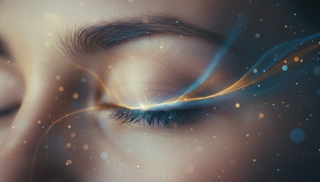 L’éclat mystérieux derrière les paupières : comprendre la signification spirituelle des flashs lumineux